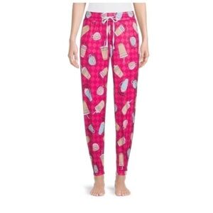 Plus Womens 3X Sleep Pants Mocha Print